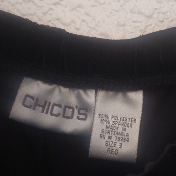 "Make Offer" Chico's Black Stretch Pants - Picture 2 of 3